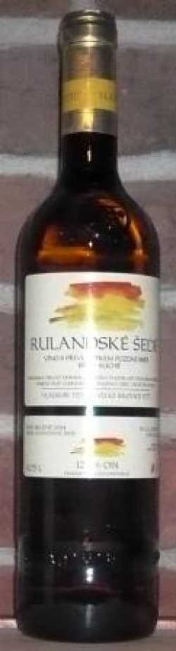 Rulandské šedé- 2004 pozdní sběr,suché, Tetur Vladimír 135,- Kč